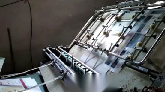 Semi Automatic Carton Paper Flute Laminating Corrugated Package Machine