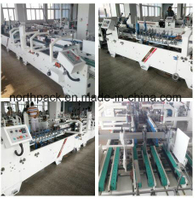 Automatic Corrugated Carton Box Folder Gluer Machine with Bottom Lock