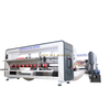 Corrugated Cardboard Automatic Folding Gluing Stitching Carton Box Packaging Machine